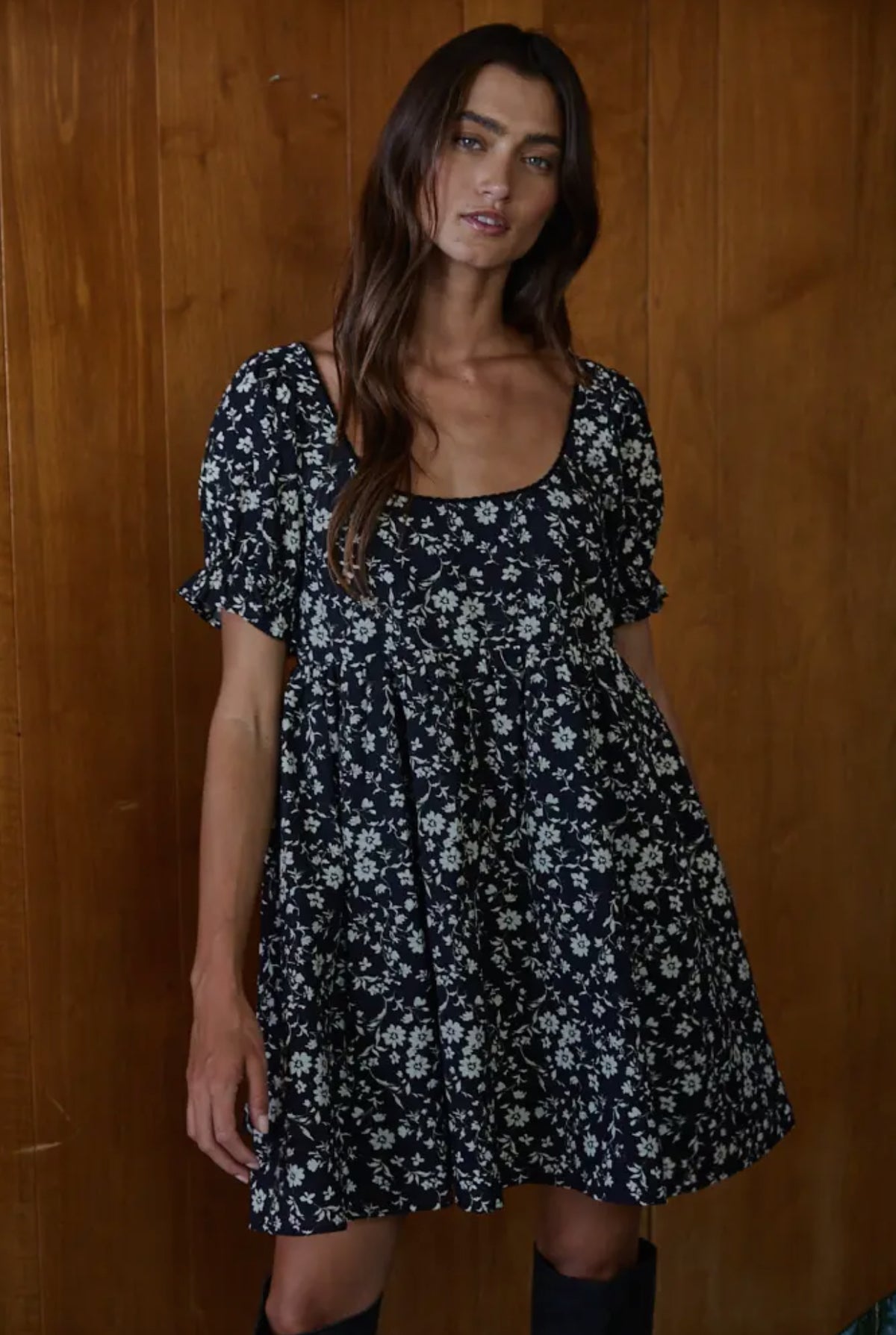 Floral Print Mini Dress