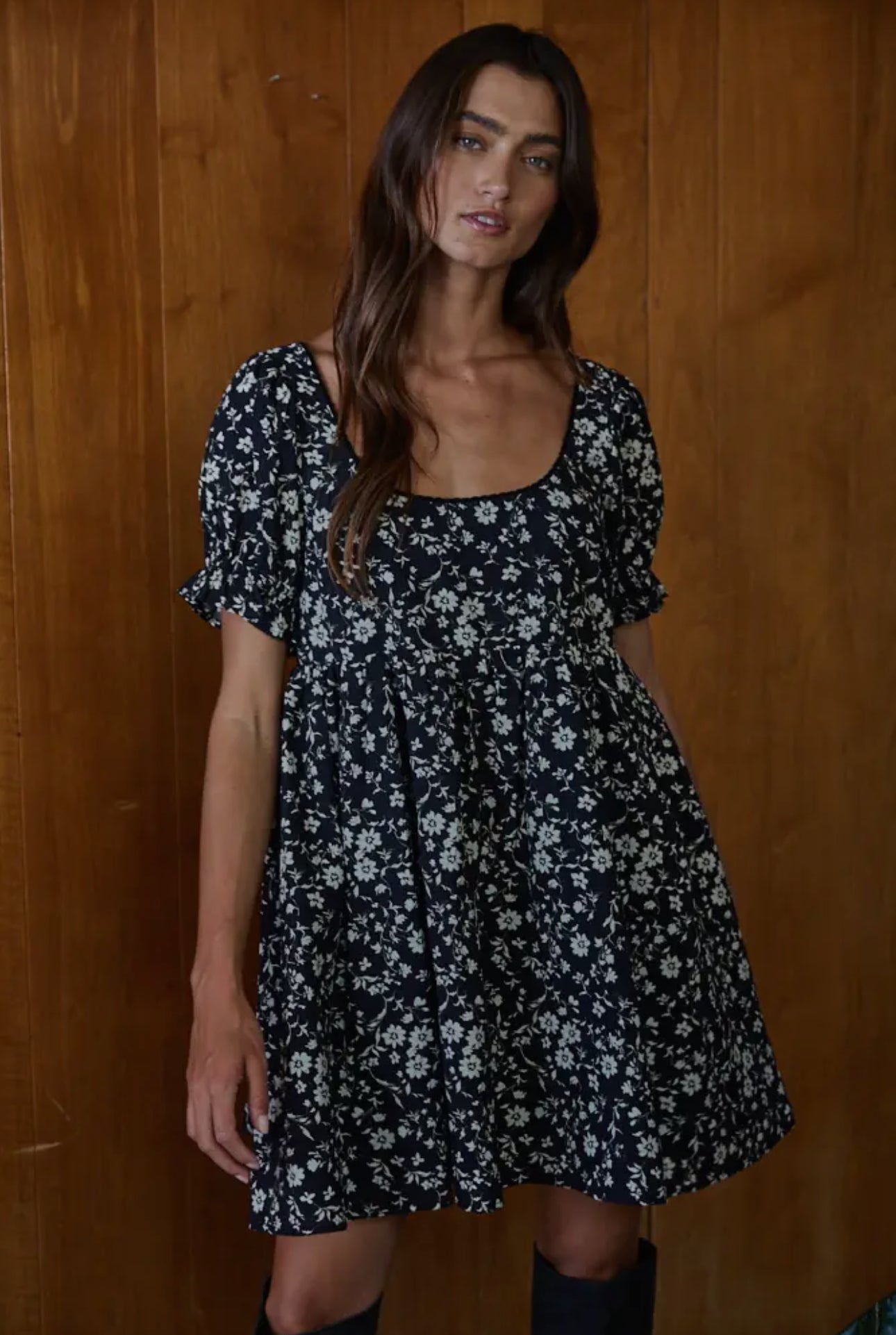 Floral Print Mini Dress