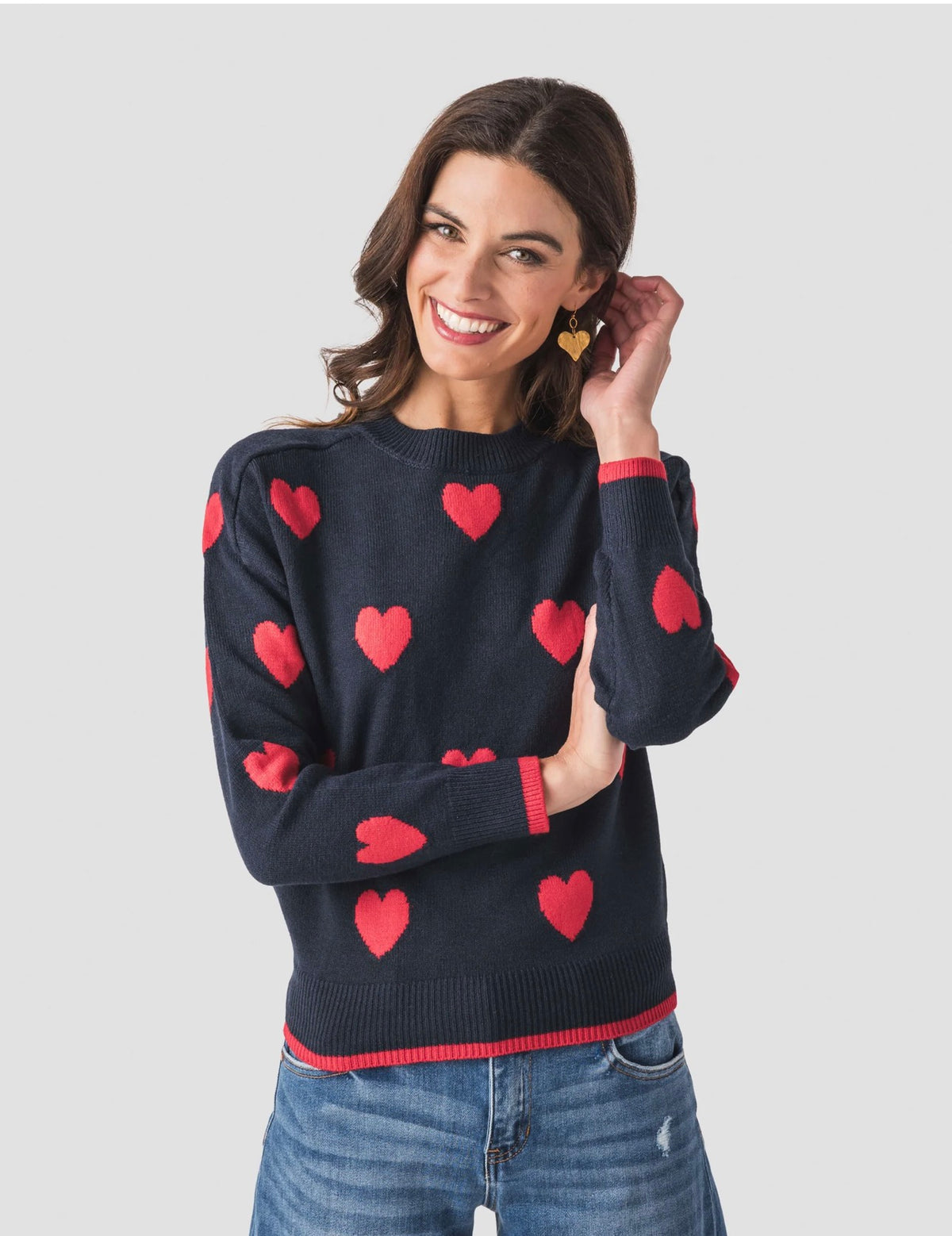 Six Fifty Valentina Heart Sweater