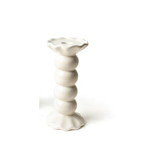 Create a show stopping table scape with these hand painted and hand sculpted candle sticks  to bring a one of a kind look to your home decor.  These candle sticks are designed to mix and match with other colors and sizes to create your best table scape yet  
Medium white shown


Hand wash

Large-3.5 diameter x 10.75” high 

Medium-3.5 diameter x 7.5” high 

 