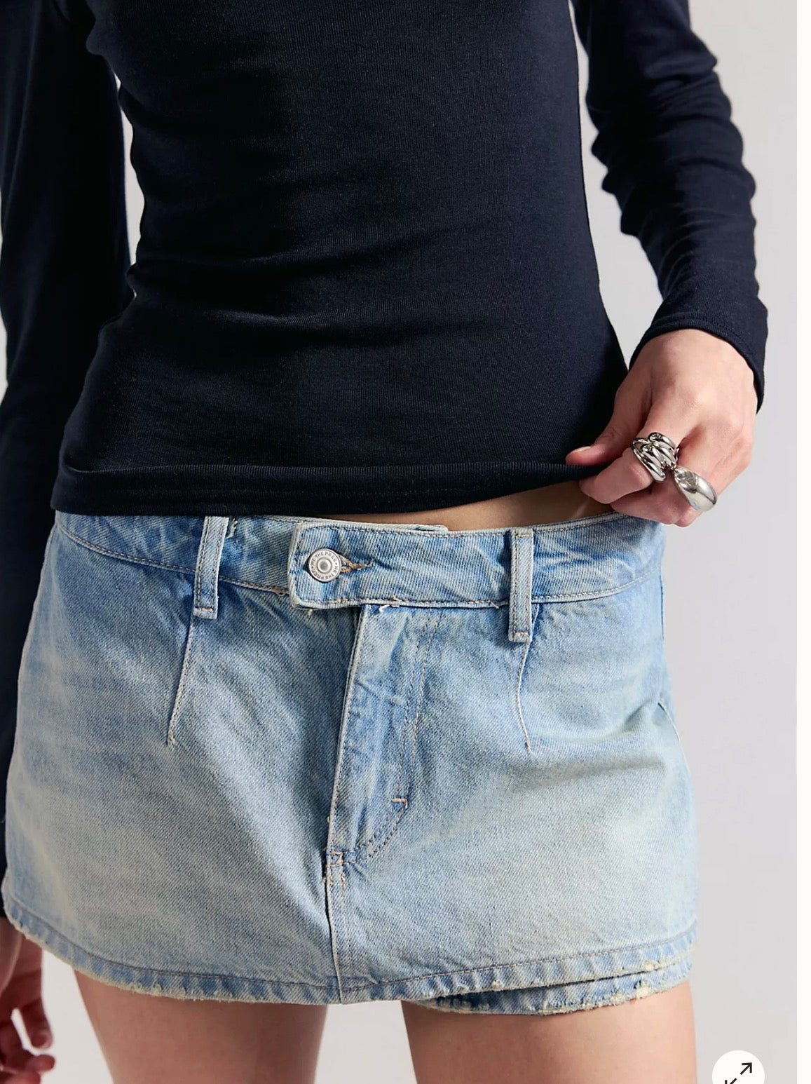 We The Free Gallivanting Peekaboo Skort In Optiv White or Aegean