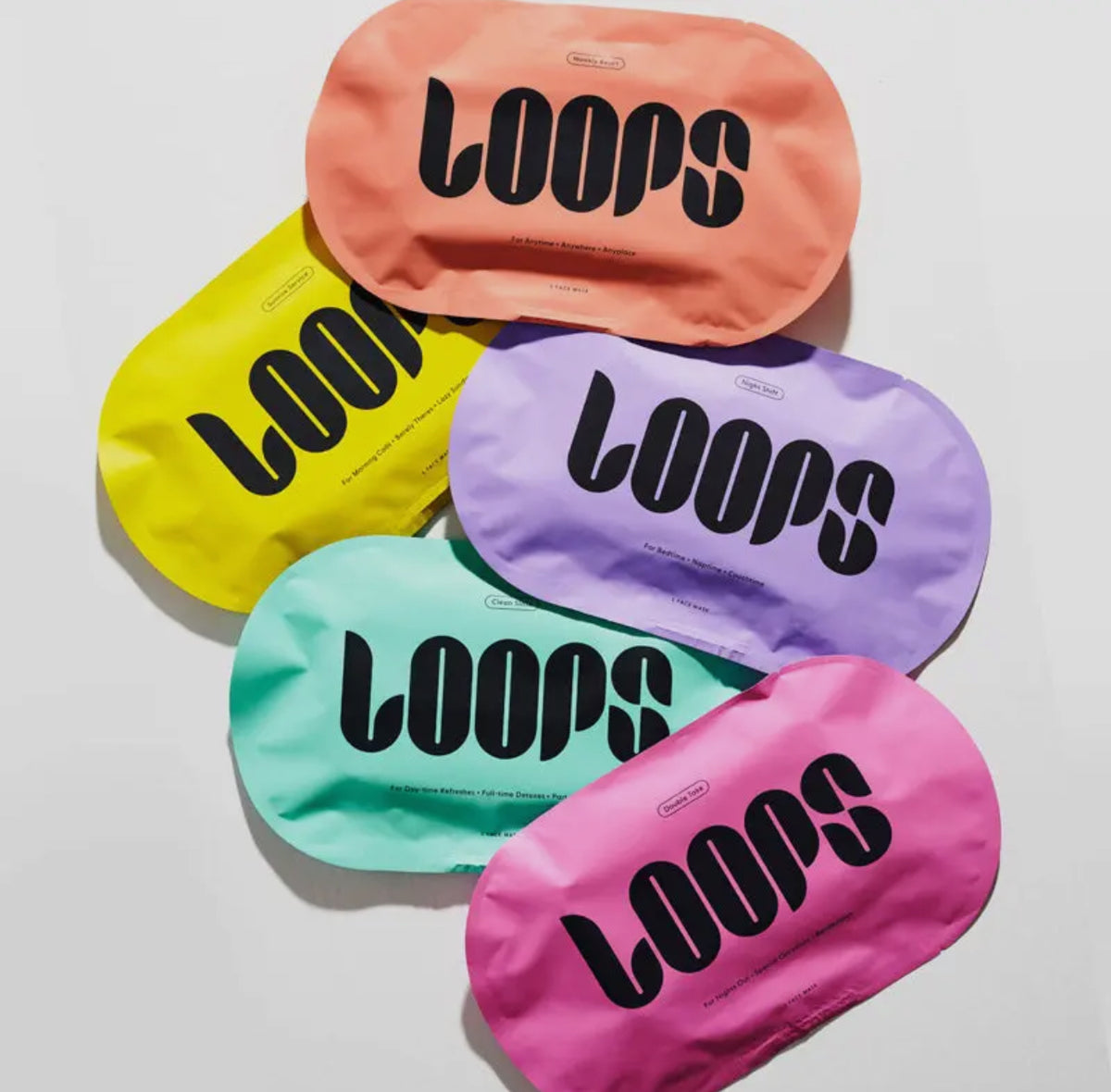 Loops Variety Hydrogel Face Masks