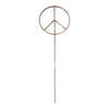 Heart or Peace Sign Metal Garden Stake