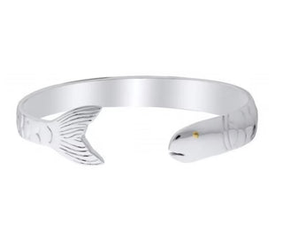 LeStage Cape Cod Fish Cuff Bracelet | Sterling Silver & 14k gold