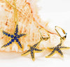 Gold Vermeil Starfish Earrings or Necklace