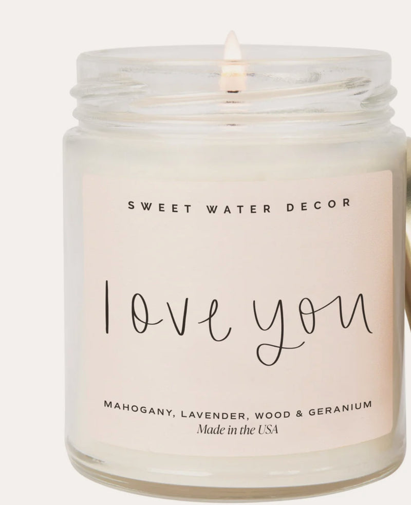 I Love You Candle