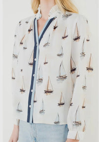 Long Sleeve Sailboat Shirt