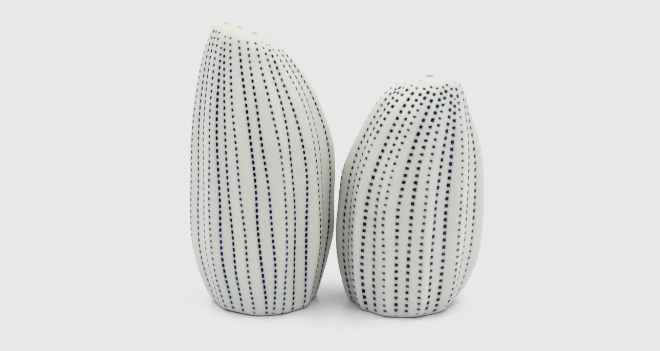 Porcelain Salt & Pepper Shakers