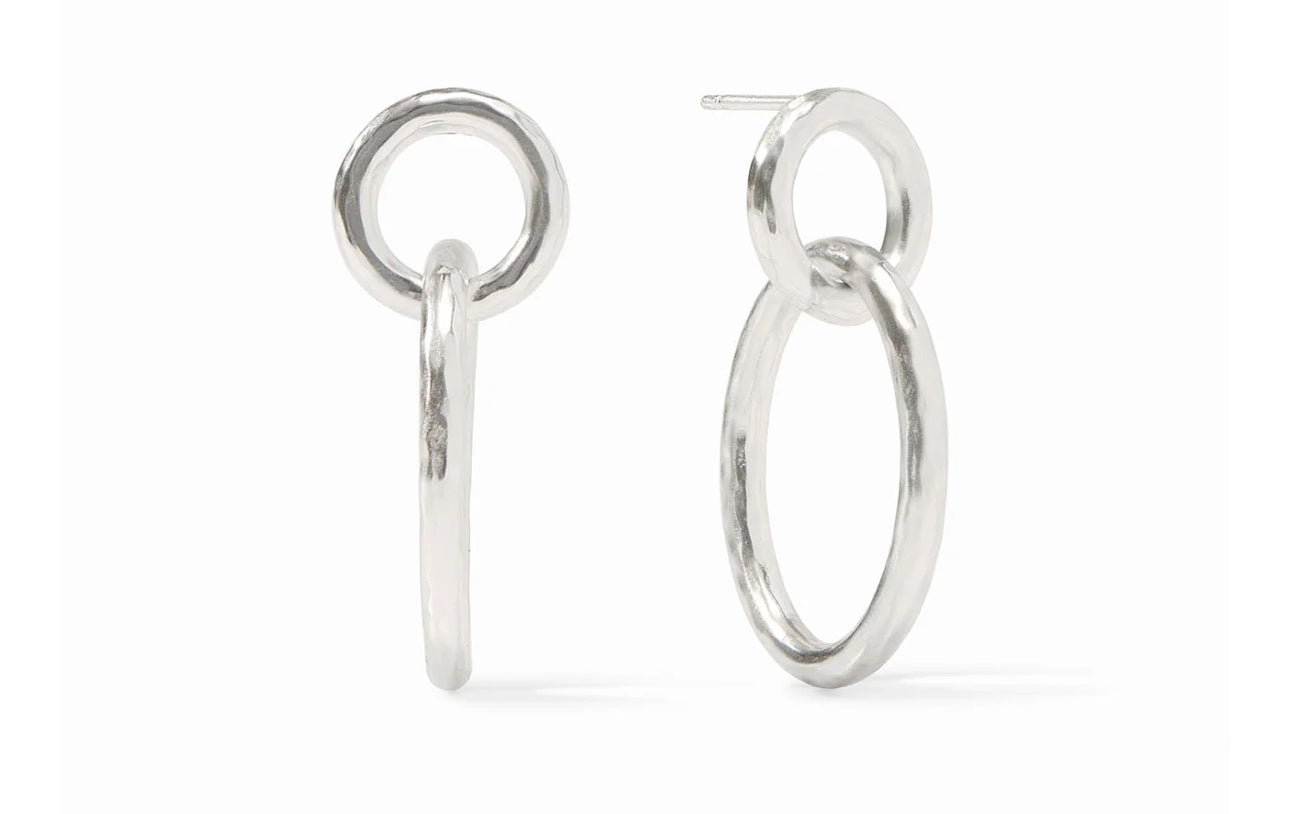 Pure silver plate (tarnish-free)
Length: 1.6 inches
Post for pierced ears
Includes pure silver plated earring backs
Julie Vos hallmark