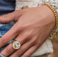 LOLA LUCKY YOU ALL GOLD RING