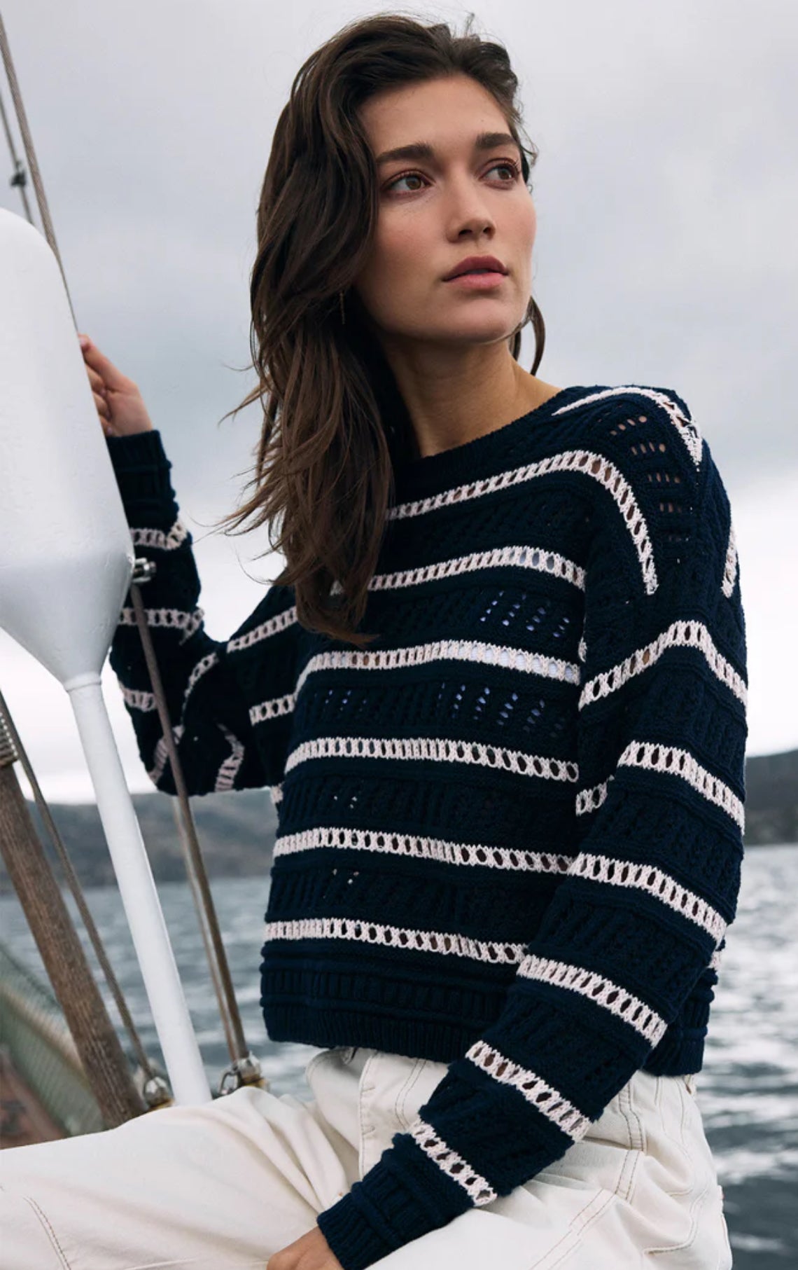 Z SUPPLY ESTERO STRIPE SWEATER