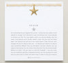 Yellow pearl necklace with gold starfish 