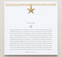 Yellow pearl necklace with gold starfish 