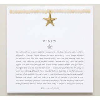 Yellow pearl necklace with gold starfish 