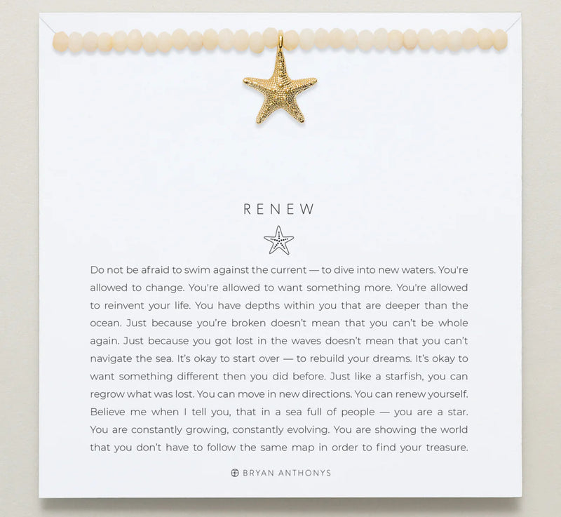 Yellow pearl necklace with gold starfish 