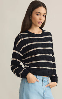 Z SUPPLY ESTERO STRIPE SWEATER