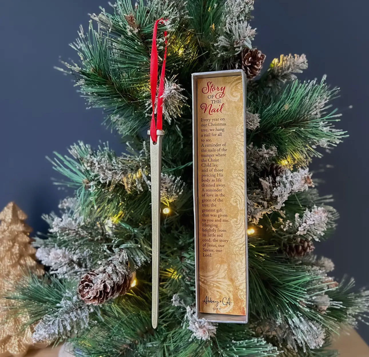 Christmas Nail Story Ornament