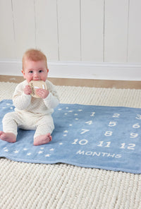 Chappy Wrap Milestone Mini Blush Blanket