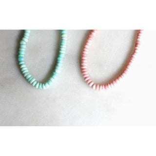 Pink/ Aqua  Opal Necklace Water Friendly