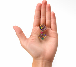My Casita Falling Blossom Mahjong Large Dice - Purple