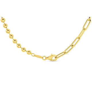 Lola Split Chain Oval & Ball 5mm 18”