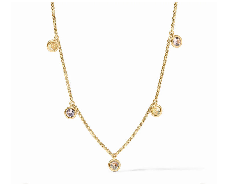 Julie Vos Rainbow Delicate Charm Necklace