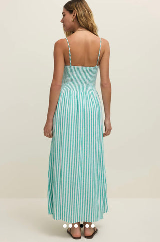 Z SUPPLY BAYSIDE STRIPE LINEN MAXI DRESS