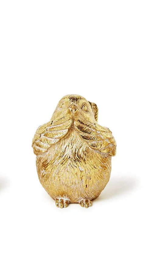 Gold Bird Decor"See No Evil, Speak No Evil, Hear No