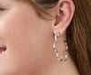Julie Vos Gardenia Hoop Earring Silver or Gold