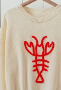 Embroidered Lobster Sweatee