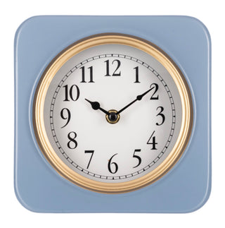 Coastal Chic 7-Inch Square Wall & Shelf Clock – Minimalist Beach House Decor