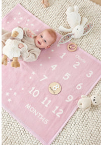 Chappy Wrap Milestone Mini Blush Blanket