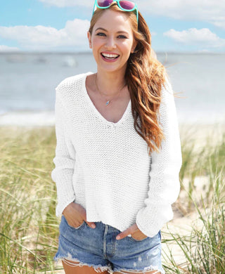 Wooden Ships MAUI CROPPED CHUNKY V COTTON