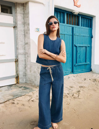 Z SUPPLY Sun Seeker Denim Tank Deep Water