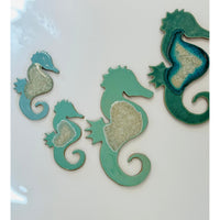 Seahorse Pottery Coaster/Trivet