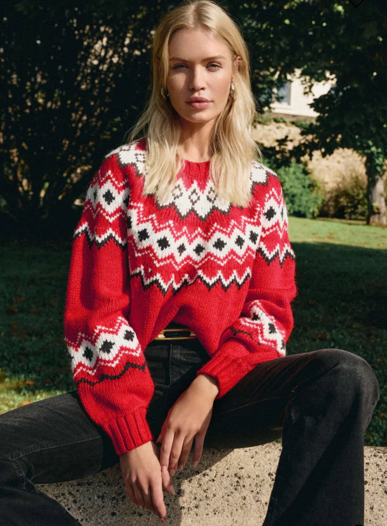 Z Supply ADORNMENT FAIR ISLE SWEATER