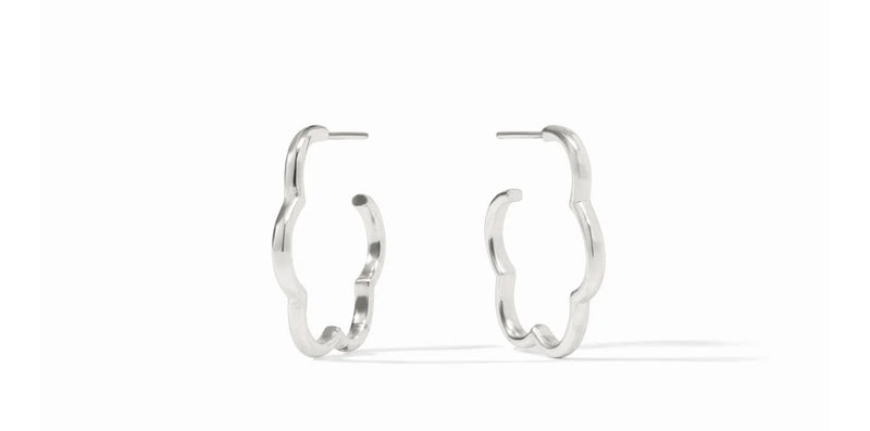 Julie Vos Gardenia Hoop Earring Silver or Gold