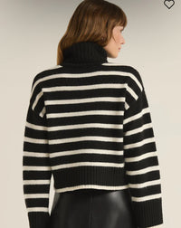 Z Supply Josephine Stripe Turtleneck Sweater