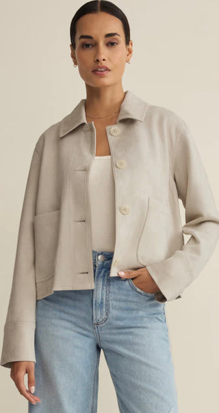 Z SUPPLY  DILLON FAUX SUEDE JACKET