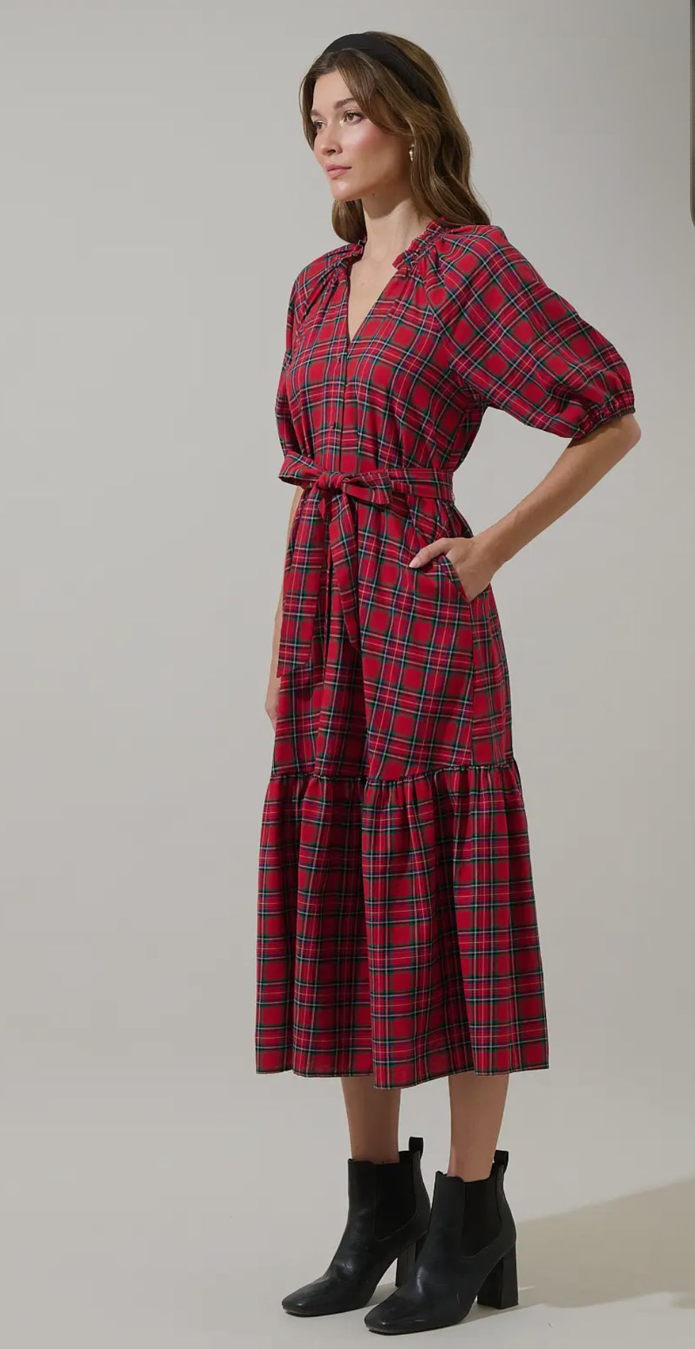 Chapman Red Plaid Dress