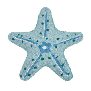 Starfish Hooked Pillow By Kate Nelligan