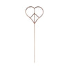 Heart or Peace Sign Metal Garden Stake