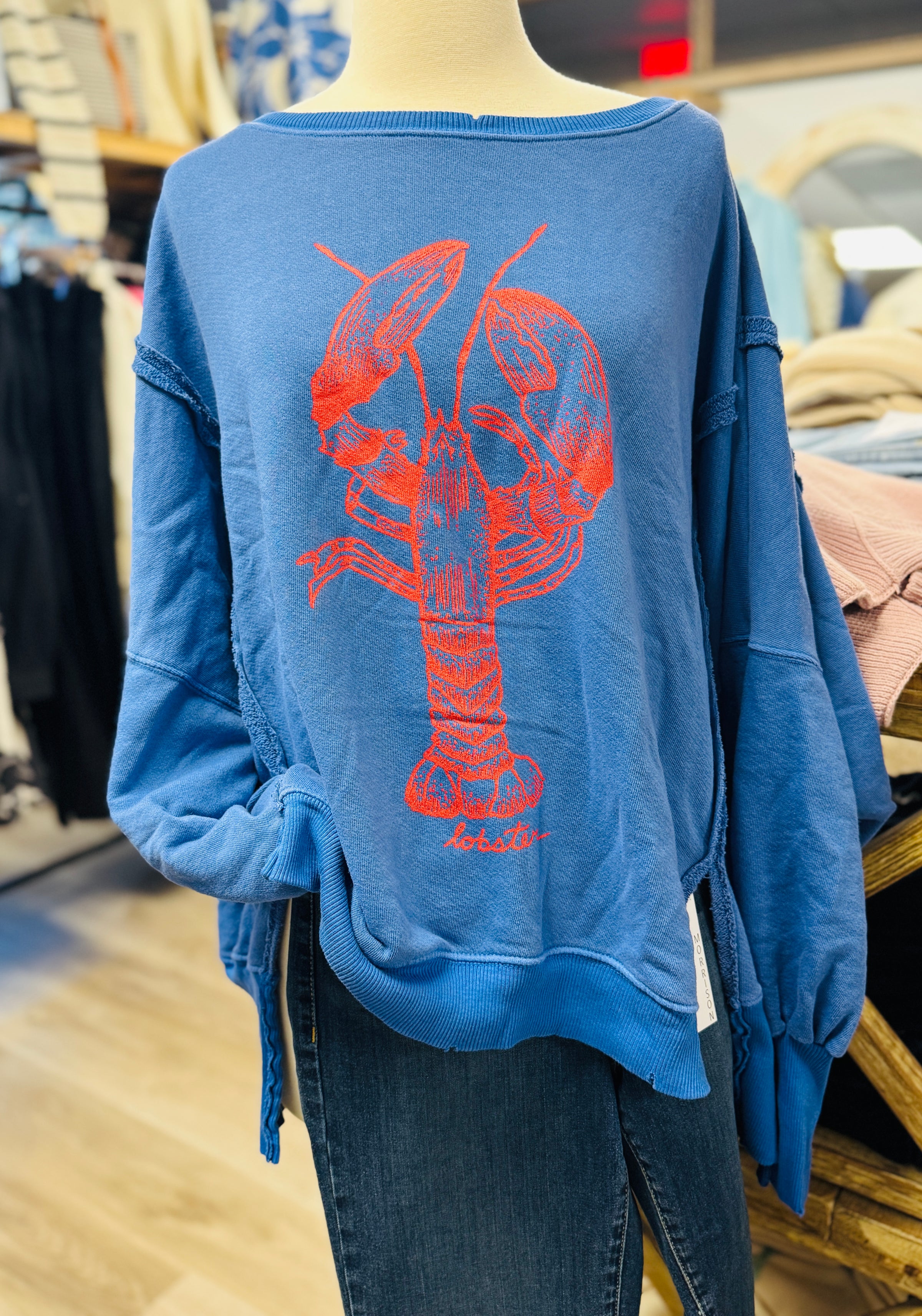 Free People Lobster Swewtshirt