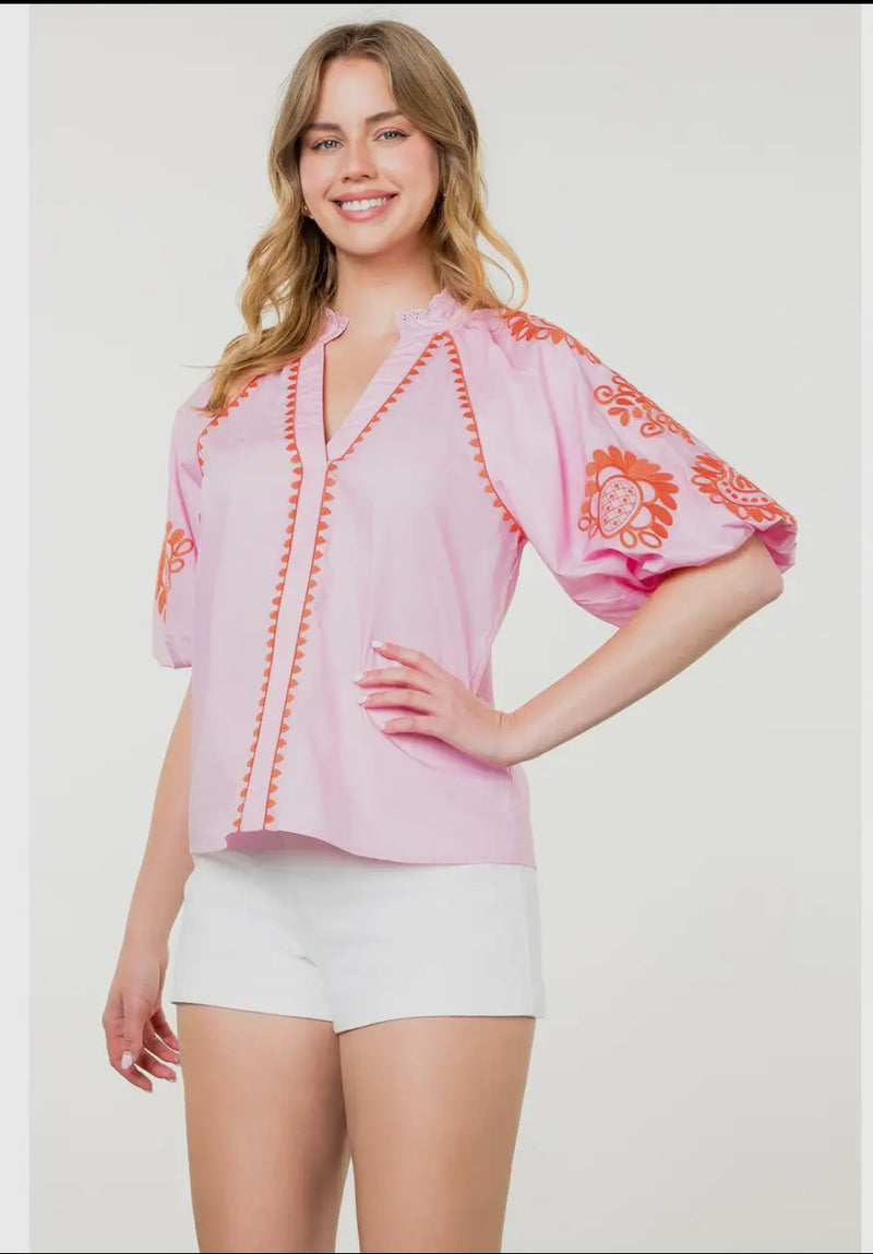 Nora Puffed Sleeve Top