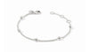 Pure silver plate (tarnish-free)
Inner circumference: 6.8 / 7 / 7.3 inches (adjustable)
Width: 0.2 inches
Closes with lobster clasp
Julie Vos hallmark