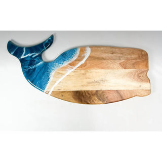 Whale Shaped Ocean Wave Charcuterie Board