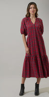 Chapman Red Plaid Dress