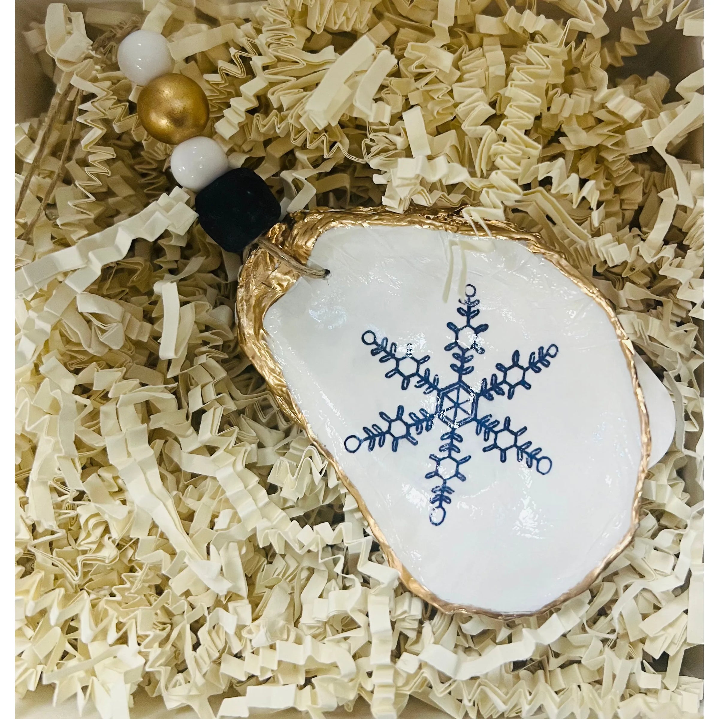 Hand Made Oyster Shell Ornament