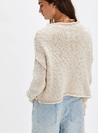 Free People Opal Rollneck Knit Sweater In Tea