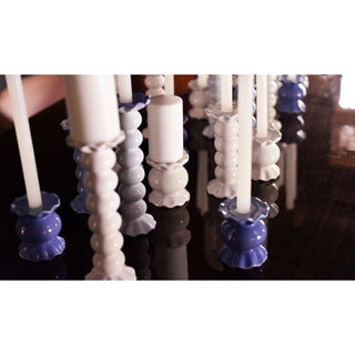 Coton Colors Ruffle Knobbed Candle Holders